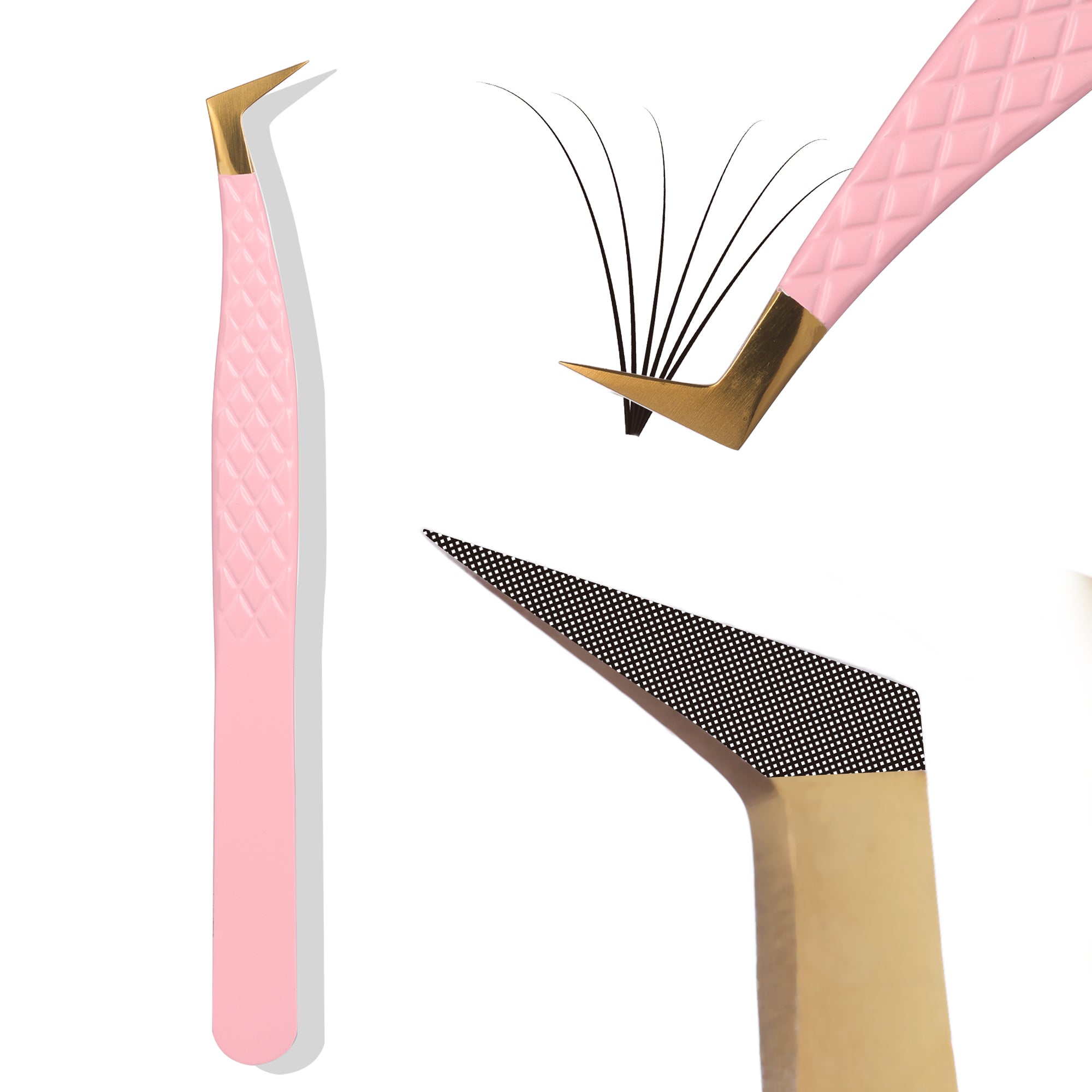 FIBRE TIP TWEEZERS-BABY PINK