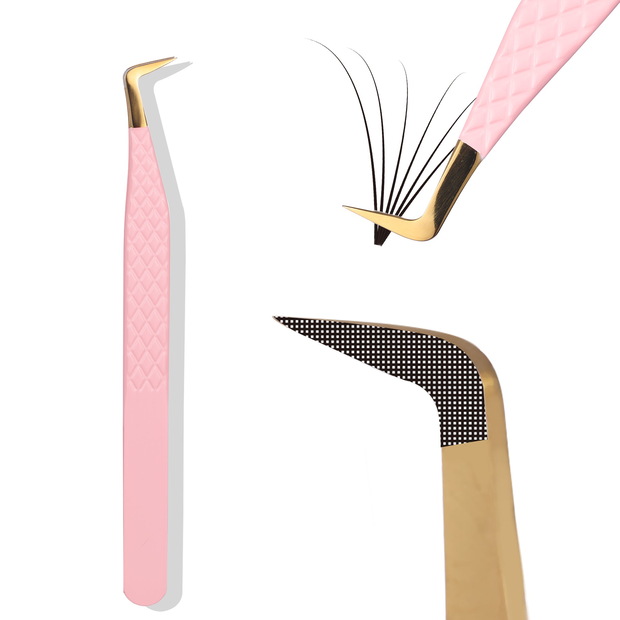 FIBRE TIP TWEEZERS-BABY PINK