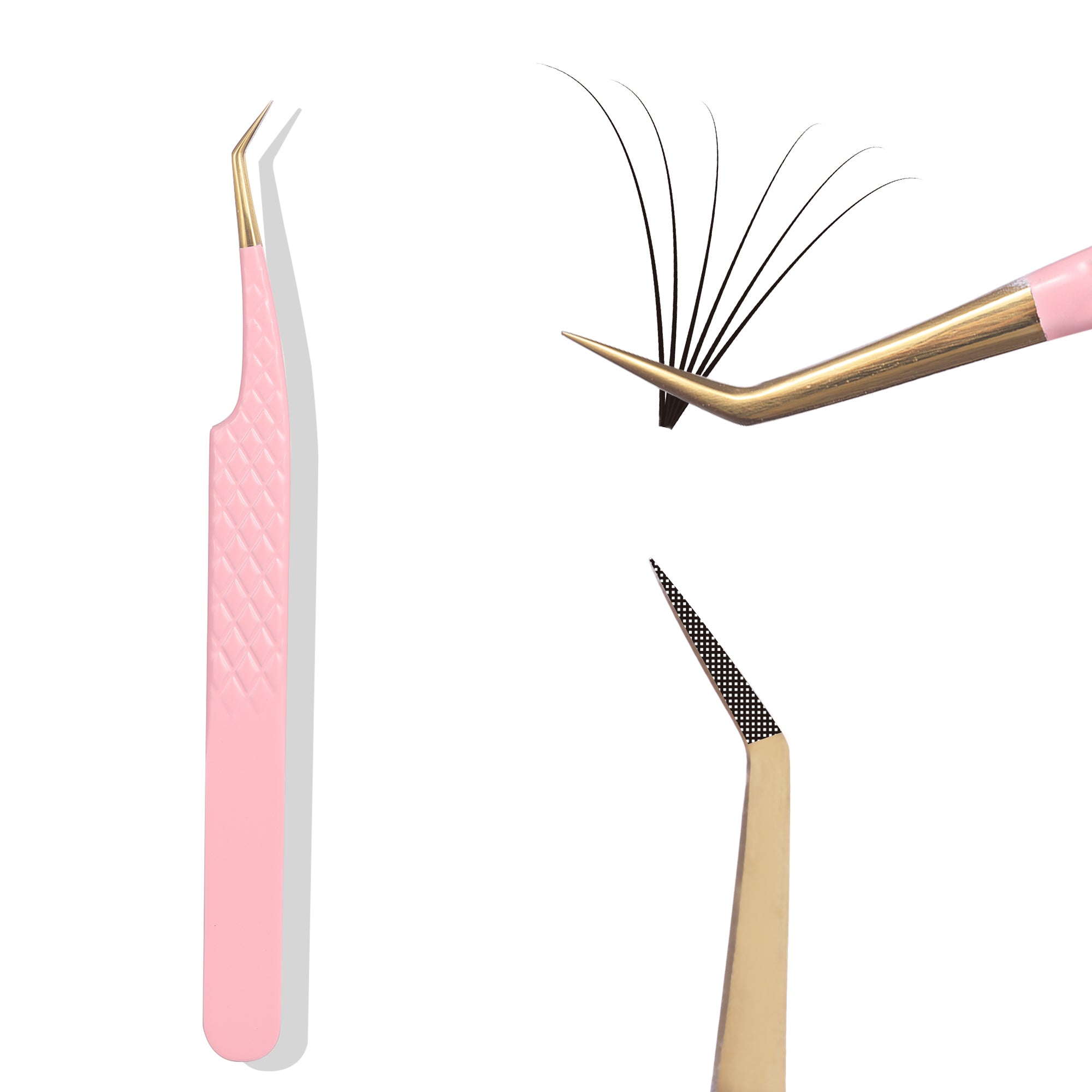 FIBRE TIP TWEEZERS-BABY PINK