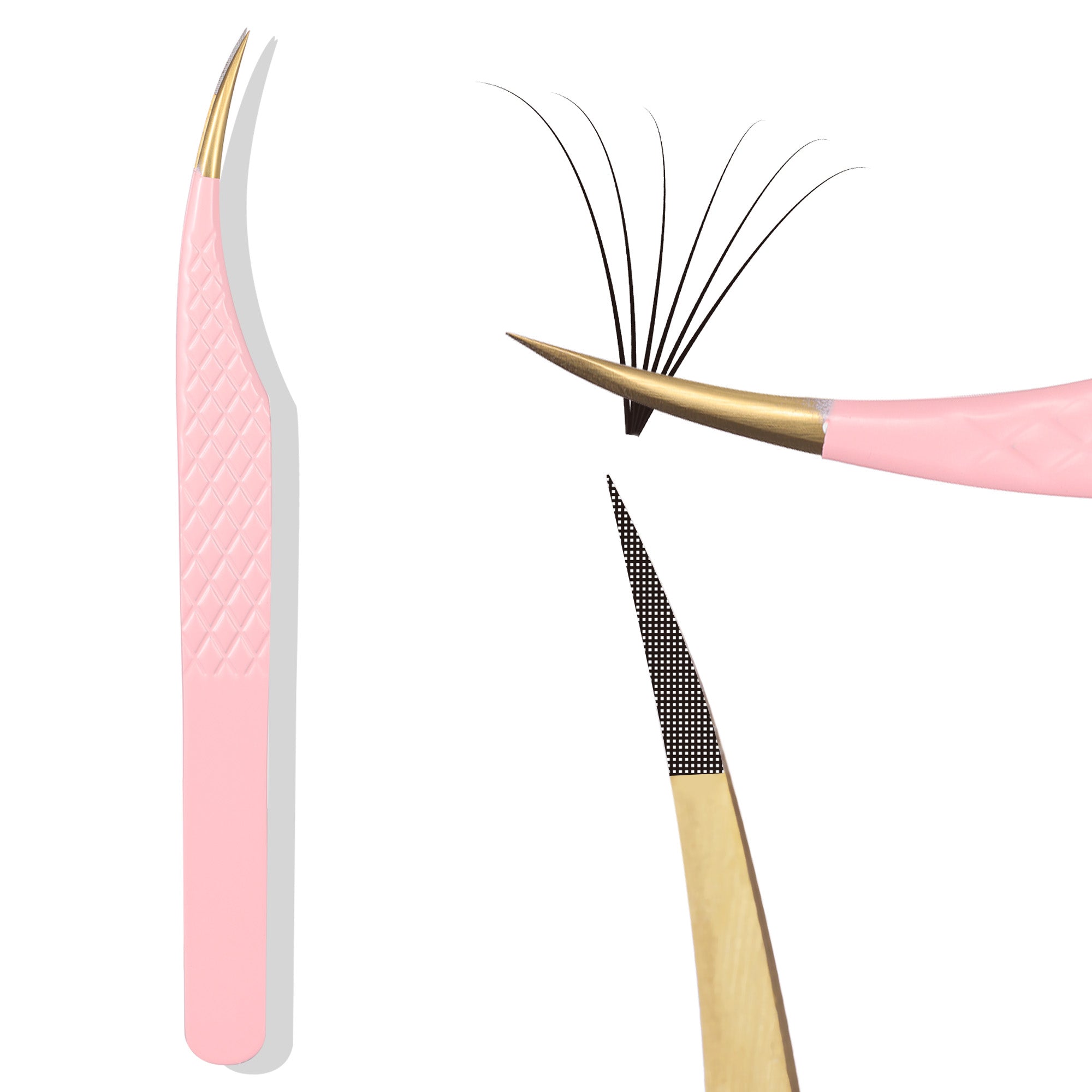 FIBRE TIP TWEEZERS-BABY PINK