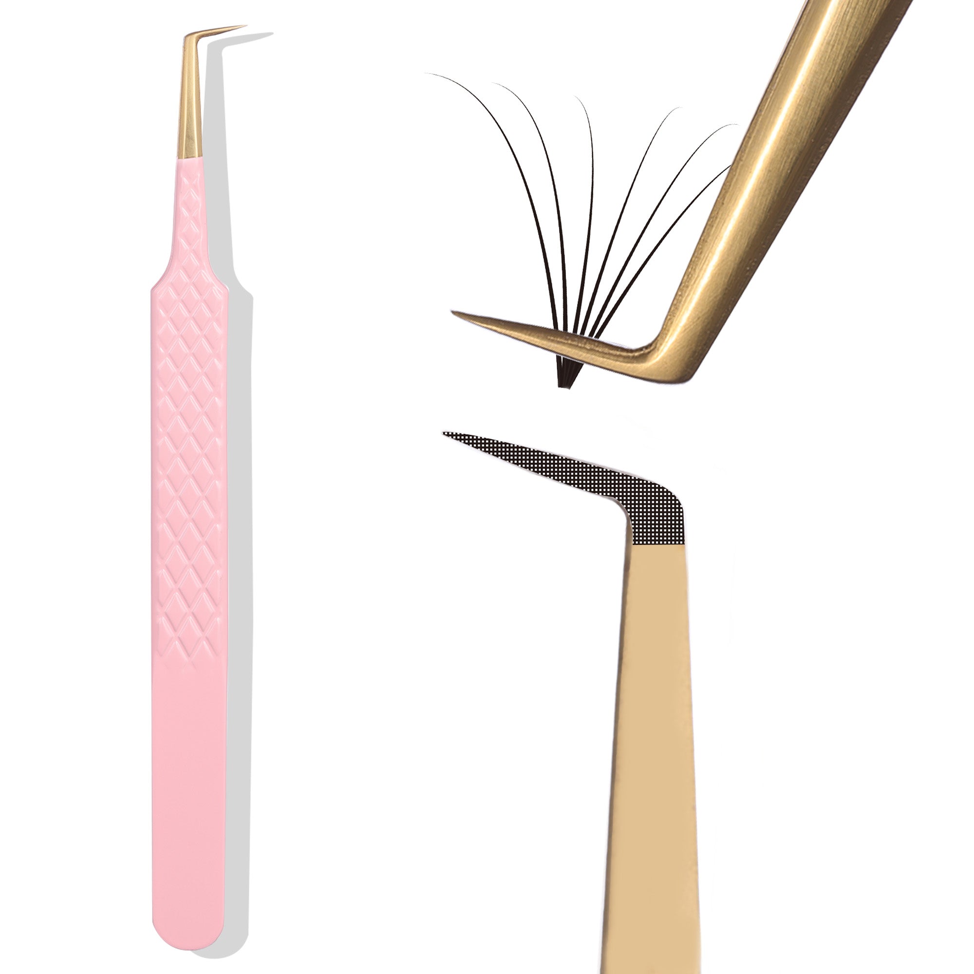 FIBRE TIP TWEEZERS-BABY PINK